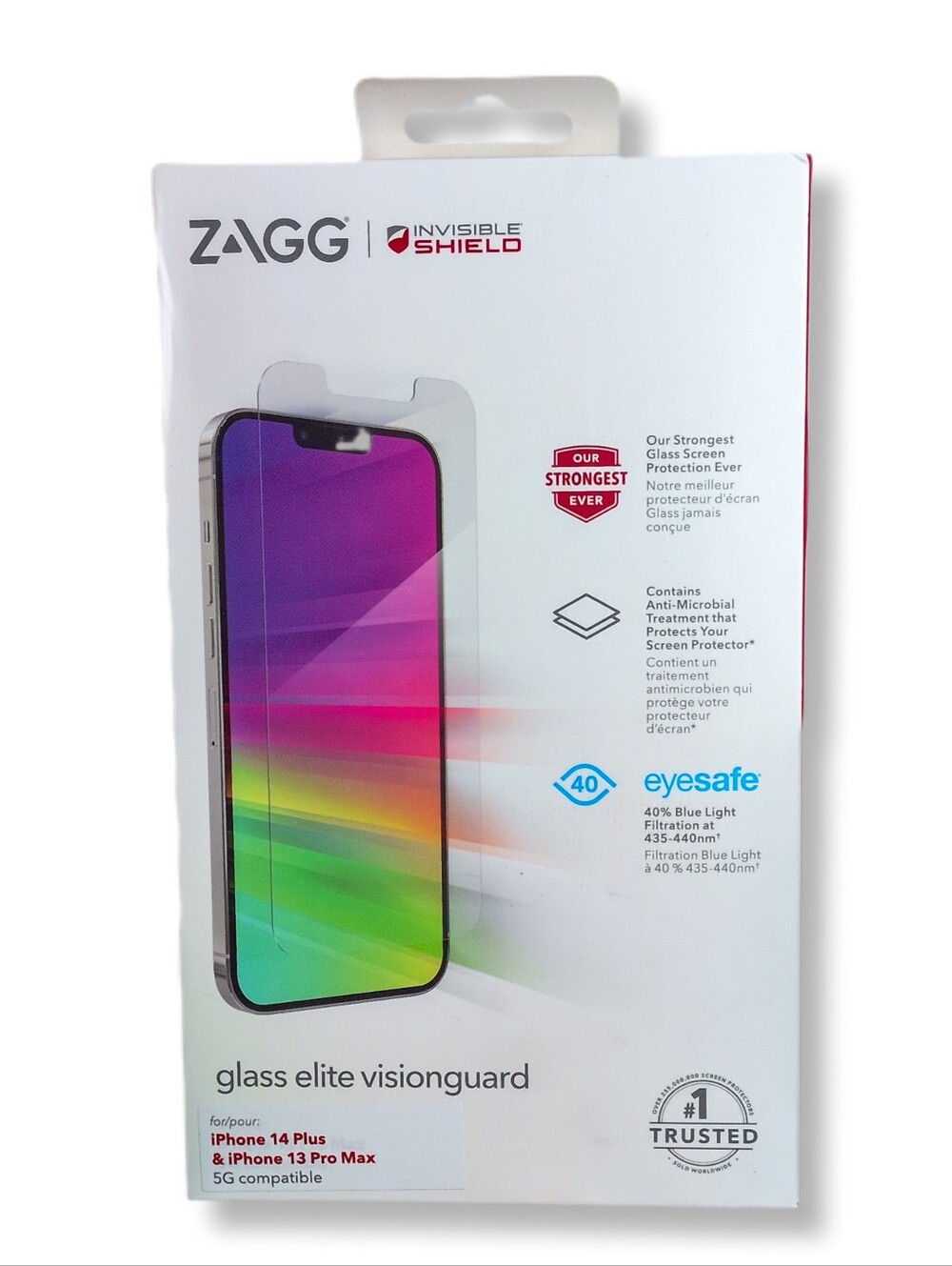 ZAGG InvisibleShield Glass Elite VisionGuard - iPhone 14 Plus / 13 Pro Max - NEW